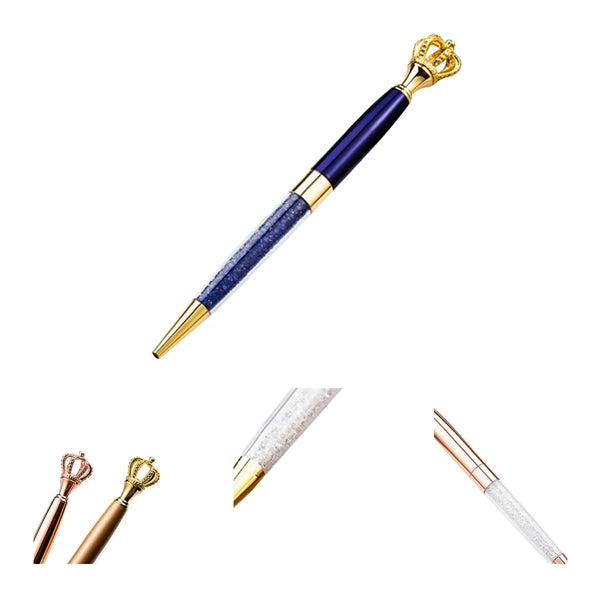 Metal Ballpoint Pen Top with Crown