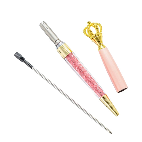 Metal Ballpoint Pen Top with Crown