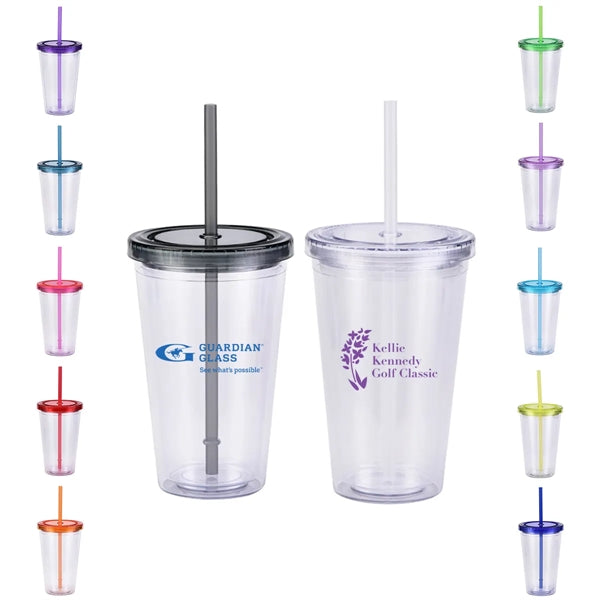 16Oz Plastic Clear Tumbler