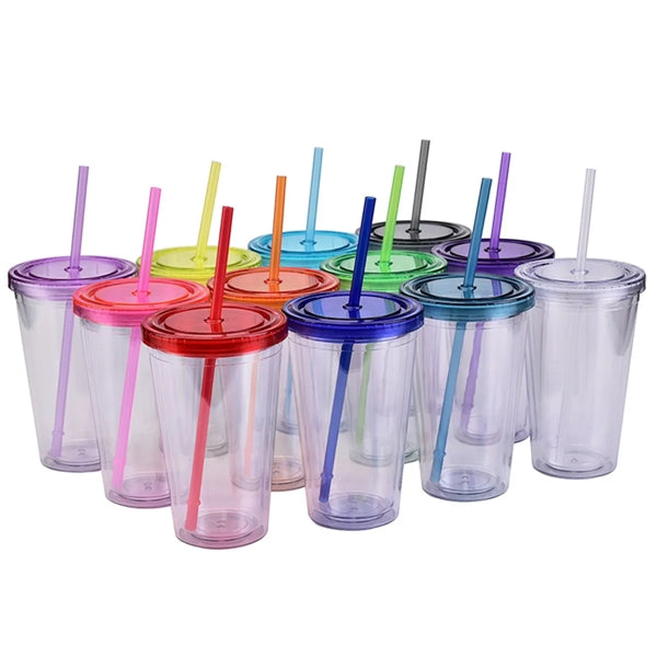 16Oz Plastic Clear Tumbler