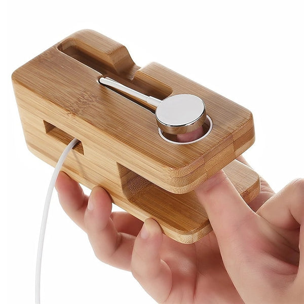 Bamboo Charging Stand