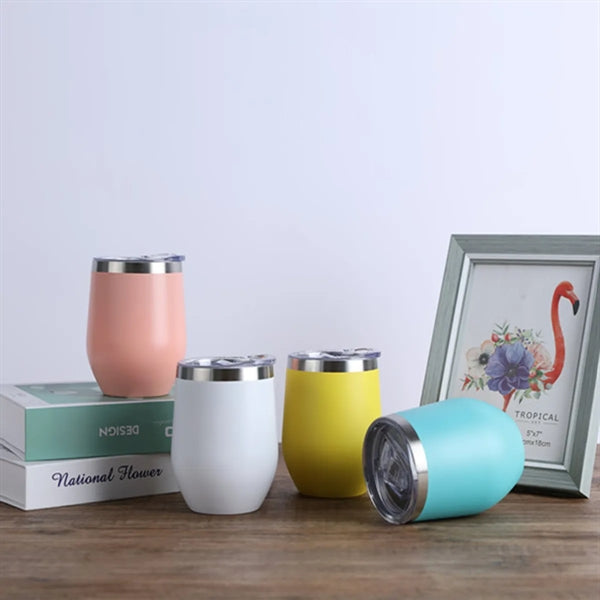 Bulk Egg Shaped Insulated Stainless Steel Vacuum Wine Cup