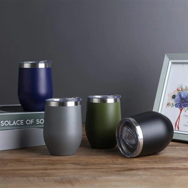 Bulk Egg Shaped Insulated Stainless Steel Vacuum Wine Cup