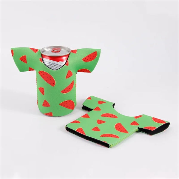 Neoprene t-shirt clothes can cooler holder
