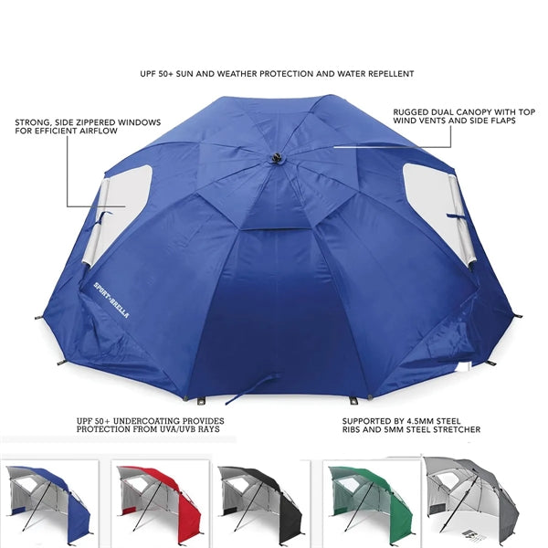 Outdoor Beach Portable Angled Shade Canopy Shelter Umbrella