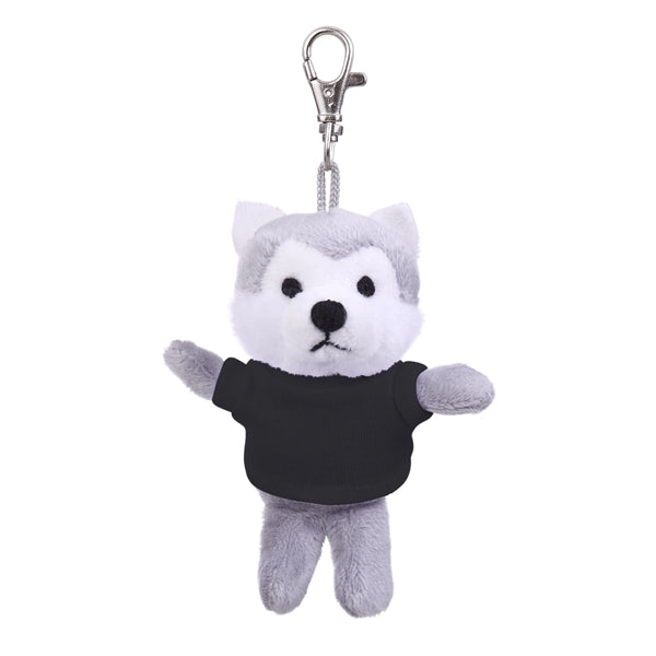 Soft Plush Wolf Keychain with Tee