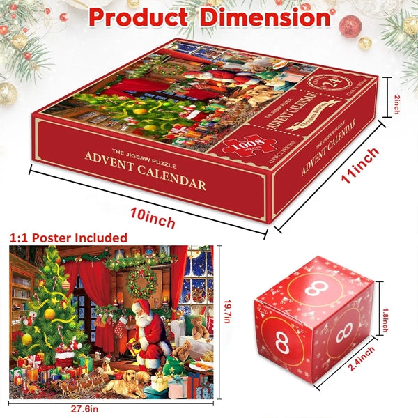 Countdown Calendar Puzzle Gift Box