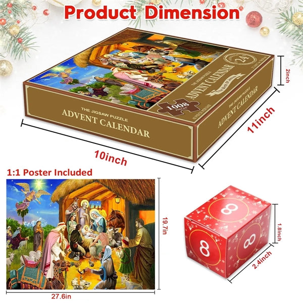 Countdown Calendar Puzzle Gift Box