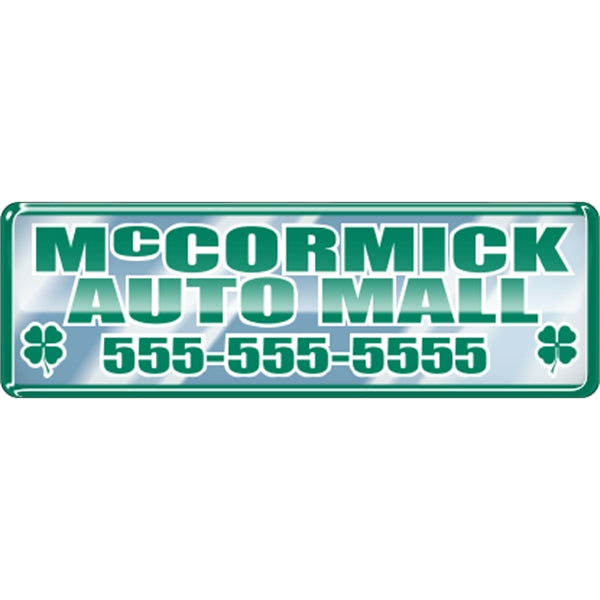 Rectangle Domed Auto Ad