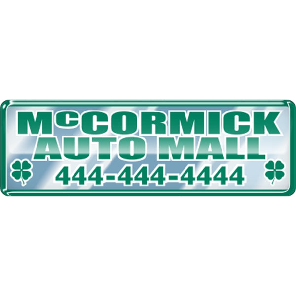 Rectangle Domed Auto Ad