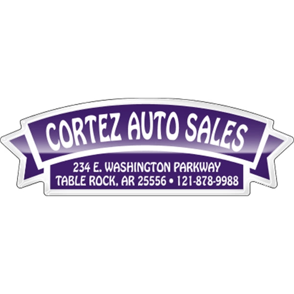 Ribbon Domed Auto Ad