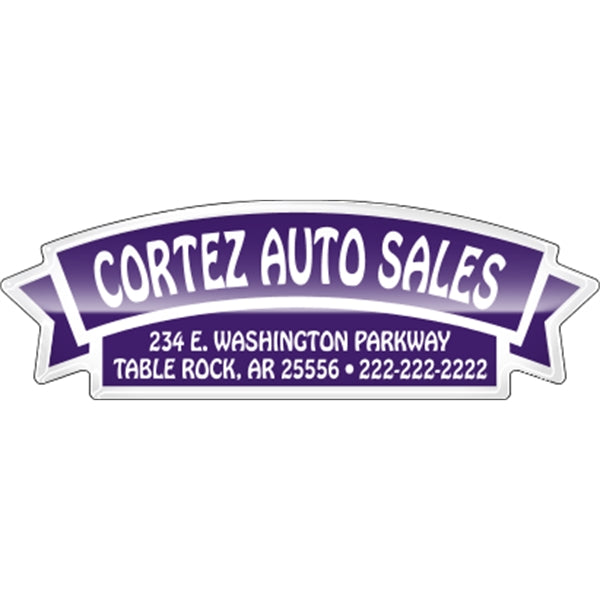 Ribbon Domed Auto Ad