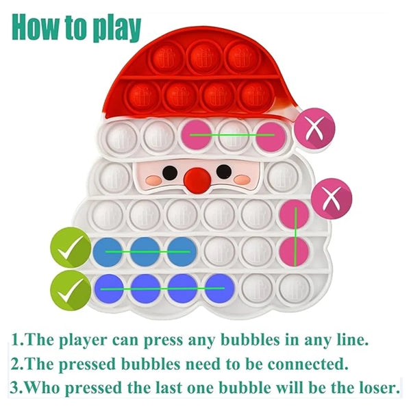 Santa Pop Bubbles Fidget Toy