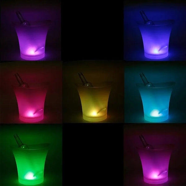 LED Luminous Whisky Ice Cube Storage Buckets
