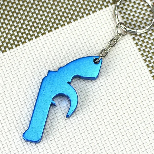 Gun Shape Bottle Opener Keychains