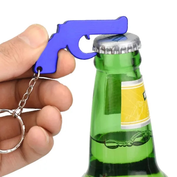 Gun Shape Bottle Opener Keychains