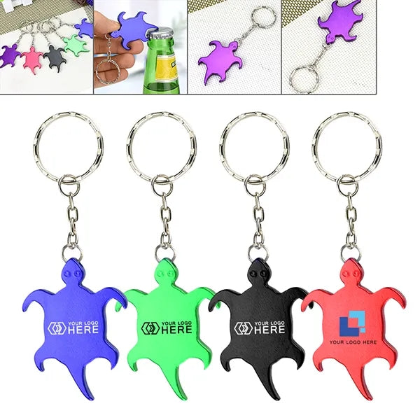 Turtle Shape Bottle Opener Keychains