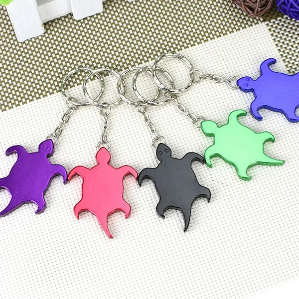 Turtle Shape Bottle Opener Keychains