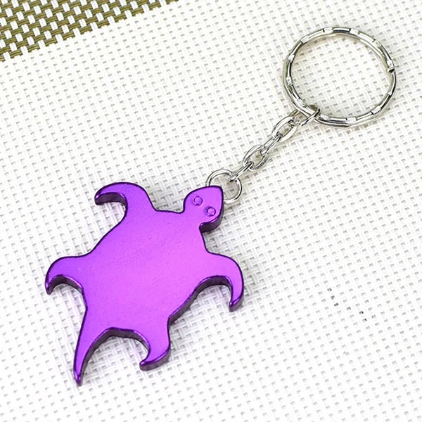 Turtle Shape Bottle Opener Keychains