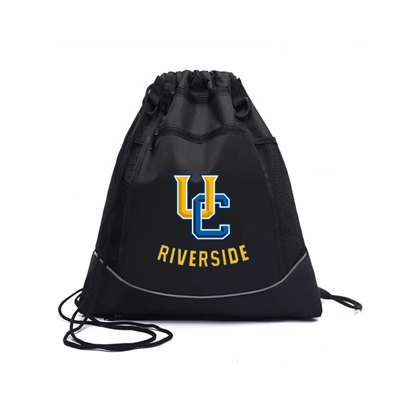 Drawstring Multi Pockets Side Mesh Basketball Bag