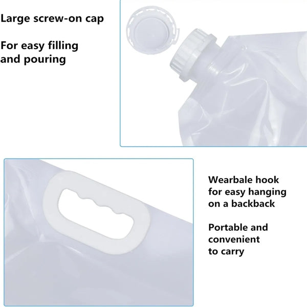 Collapsible Emergency Water Jug Container Bag
