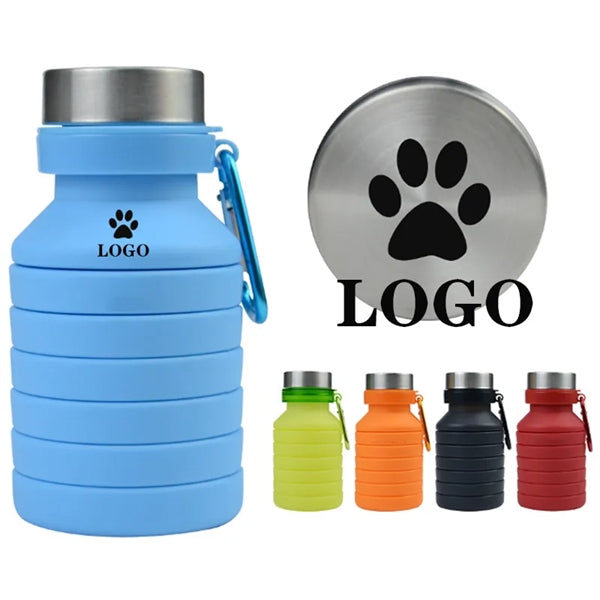 17 oz Leak Proof Twist Cap Collapsible Water Bottle