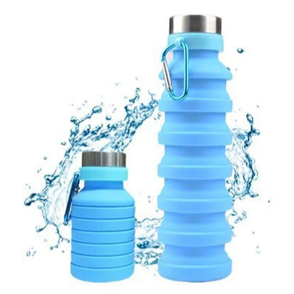 17 oz Leak Proof Twist Cap Collapsible Water Bottle