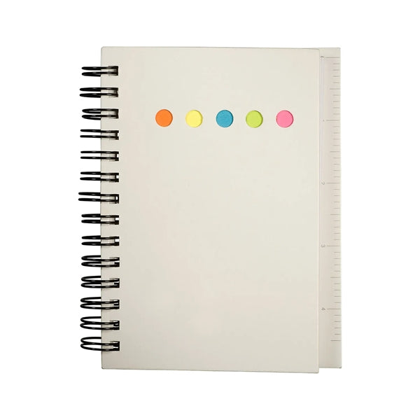 Eco Mini Notebook with Sticky Notes and Ruler