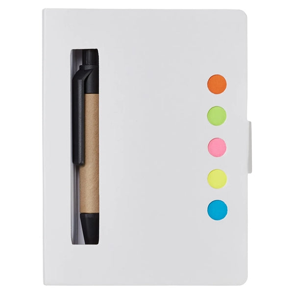 Eco Sticky Jotter with Pen Stowaway