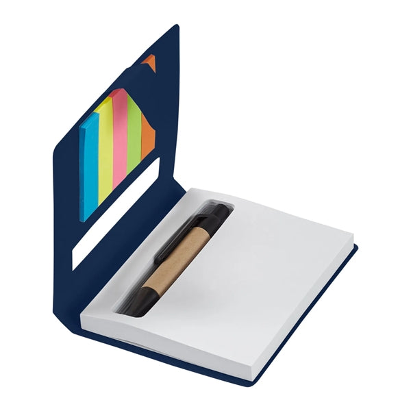 Eco Sticky Jotter with Pen Stowaway
