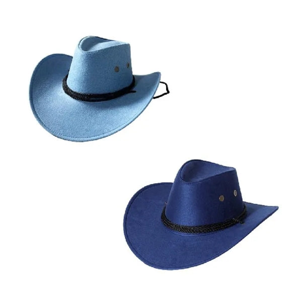 Classic Western Cowboy Hat, Suede-Like Finish