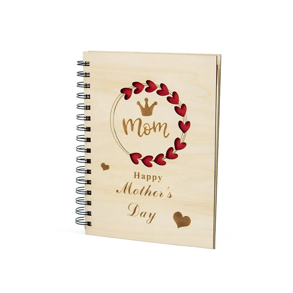 A5 Christmas Bamboo Notebook with Pen