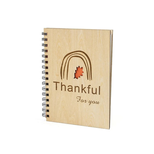 A5 Christmas Bamboo Notebook with Pen