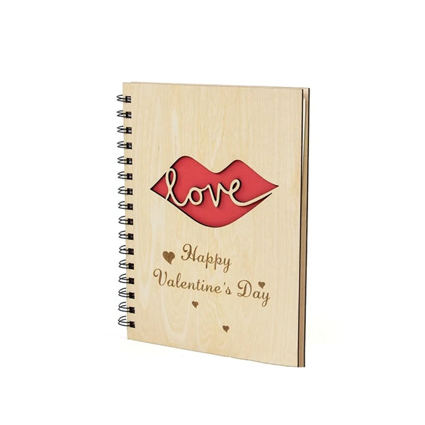 A5 Christmas Bamboo Notebook with Pen