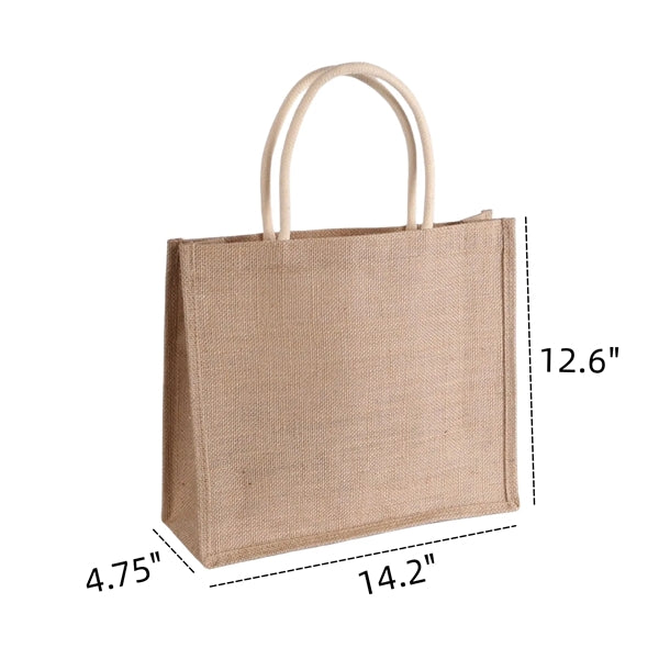 Jute Grocery Tote Bag