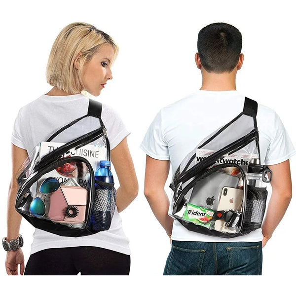 Stadium Approved Clear Shoulder Crossbody Backpack