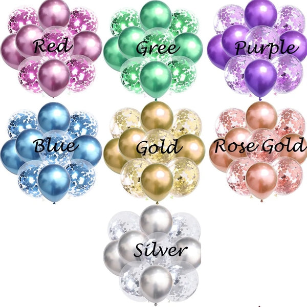 Rose Gold Confetti Balloons