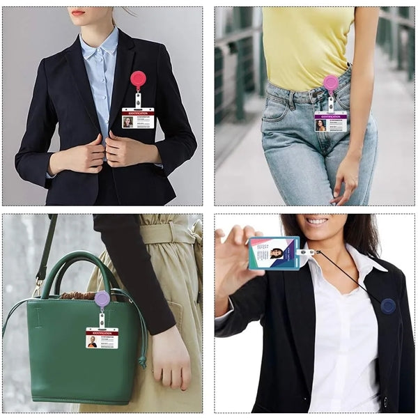 Badge Reels Retractable with Swivel Alligator Clip