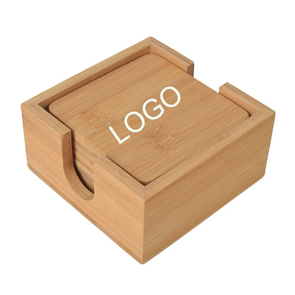 Bamboo Coaster Set