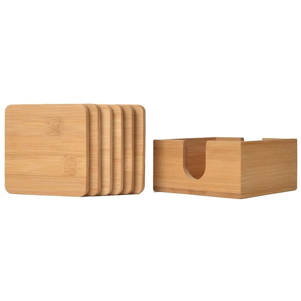 Bamboo Coaster Set