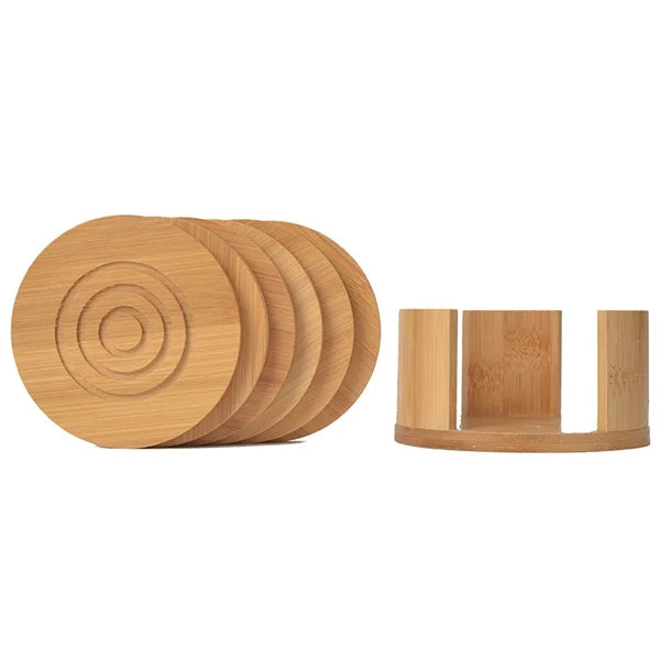 Bamboo Coaster Set