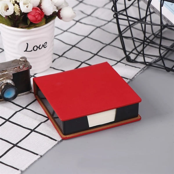 Leather note storage box for business office
