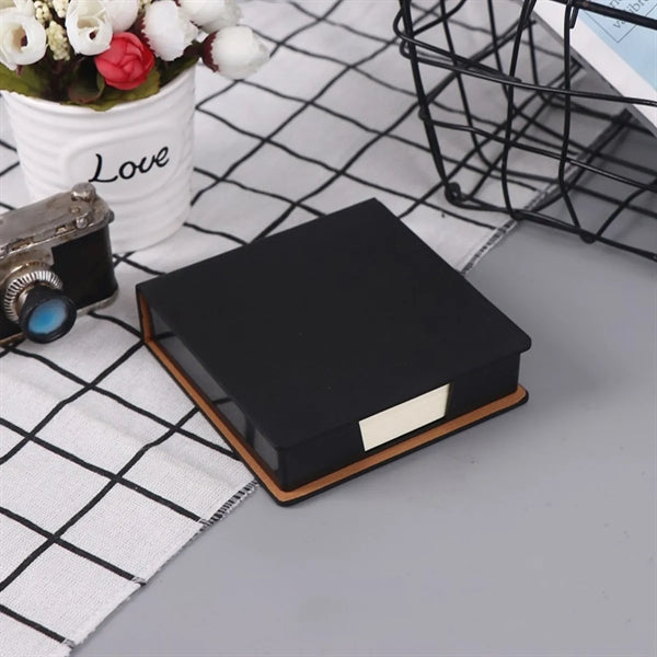 Leather note storage box for business office