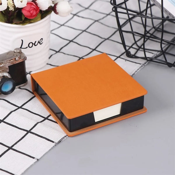 Leather note storage box for business office