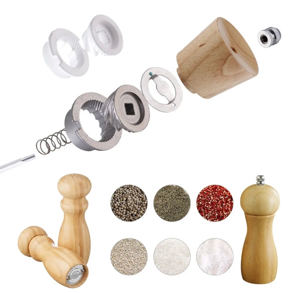 Wooden Manual Salt Pepper Grinder