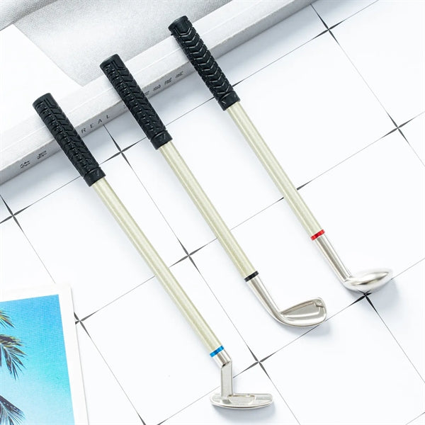 Metal Golf Shape Ball Pens Set in Box