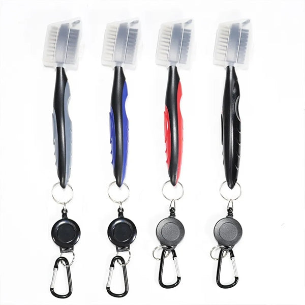Golf Club Brush with Groove Cleaner Spike