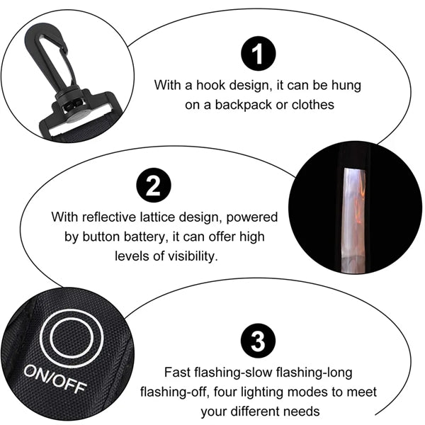 LED Reflective Backpack Strap