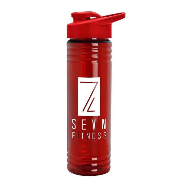 24 Oz. Slim Fit Upcycle Rpet Bottle w/Drink-Thru Lid