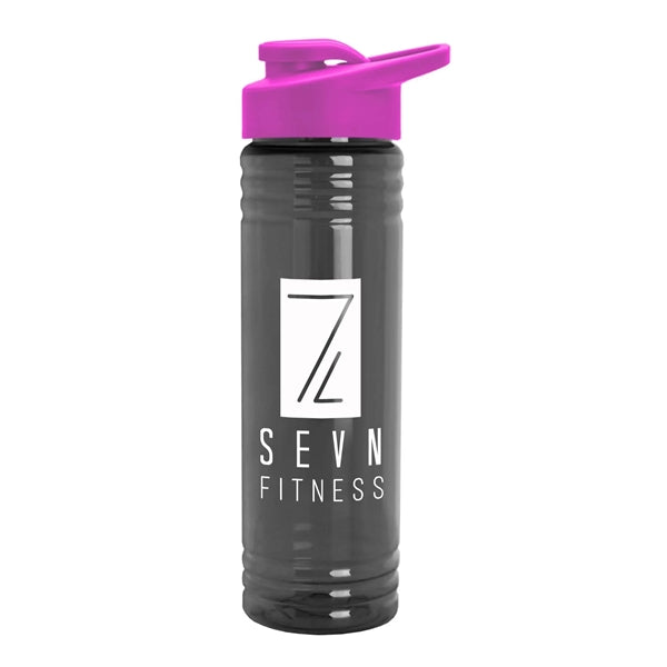 24 Oz. Slim Fit Upcycle Rpet Bottle w/Drink-Thru Lid